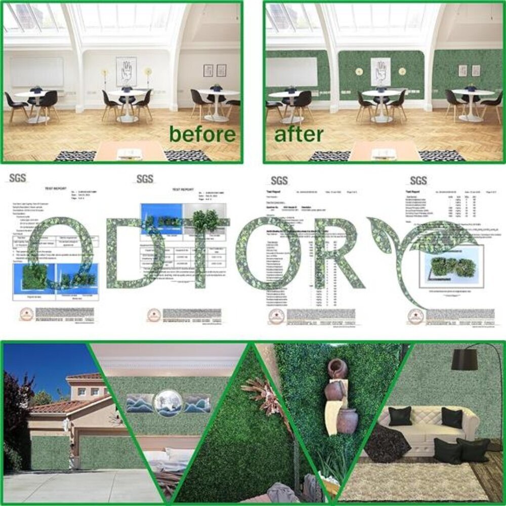 Artificial Grass Wall Panel Backdrop,10 X 10 in 24P(16.8 sqft) UV-Anti - Picture 6 of 7